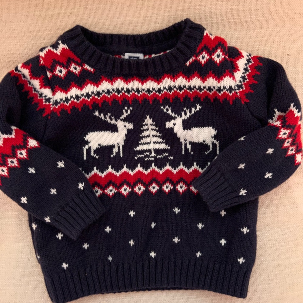 Janie and Jack Christmas Sweater 12-18 months
